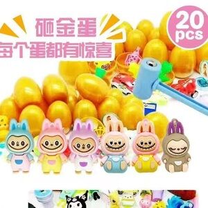 Labubu 20 Surprise Egg Knocker Toy Easter - Damaged Box and 1 egg